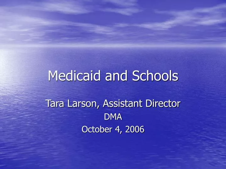 medicaid and schools