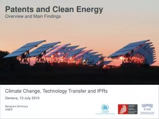 Patents and Clean Energy Overview and Main Findings