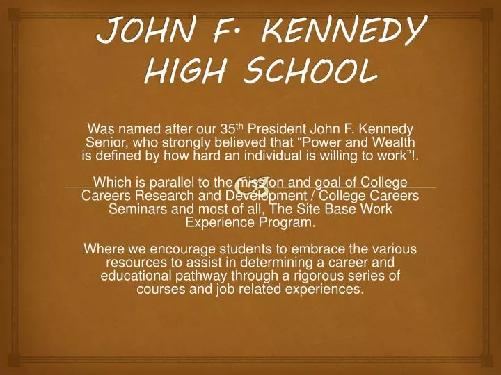 john f kennedy high school