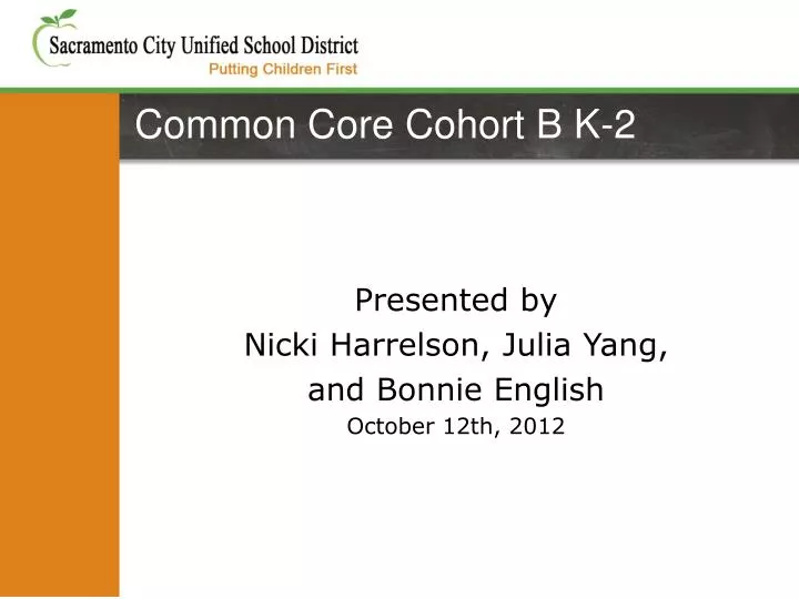 common core cohort b k 2