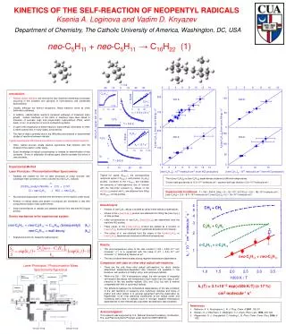 KINETICS OF THE SELF-REACTION OF NEOPENTYL RADICALS Ksenia A. Loginova and Vadim D. Knyazev