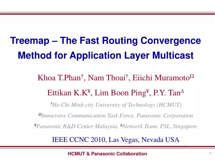 treemap the fast routing convergence method for application layer multicast