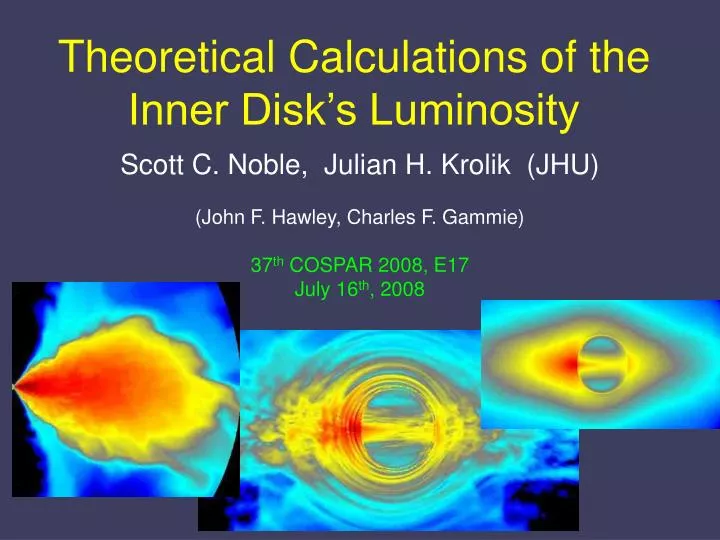 theoretical calculations of the inner disk s luminosity