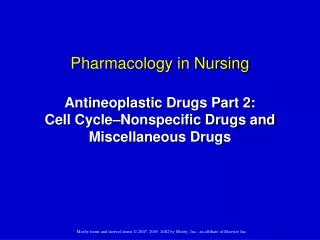 Cancer Drugs: Antineoplastic Medications