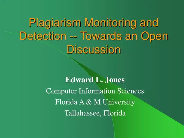 plagiarism monitoring and detection towards an open discussion