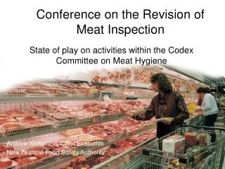 State of play on activities within the Codex Committee on Meat Hygiene