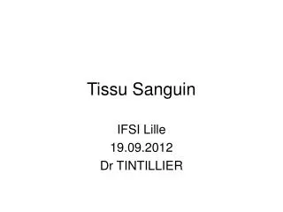 tissu sanguin