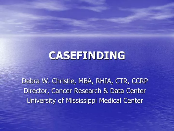 casefinding