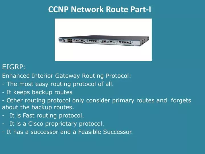 ccnp network route part i