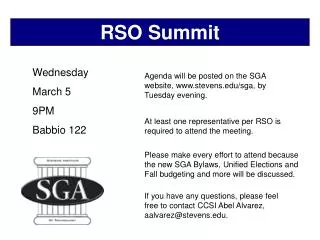 RSO Summit