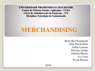 merchandising