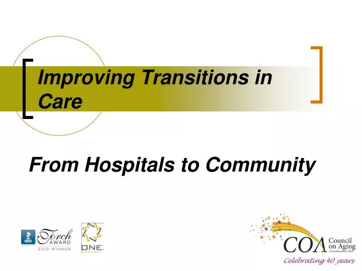improving transitions in care