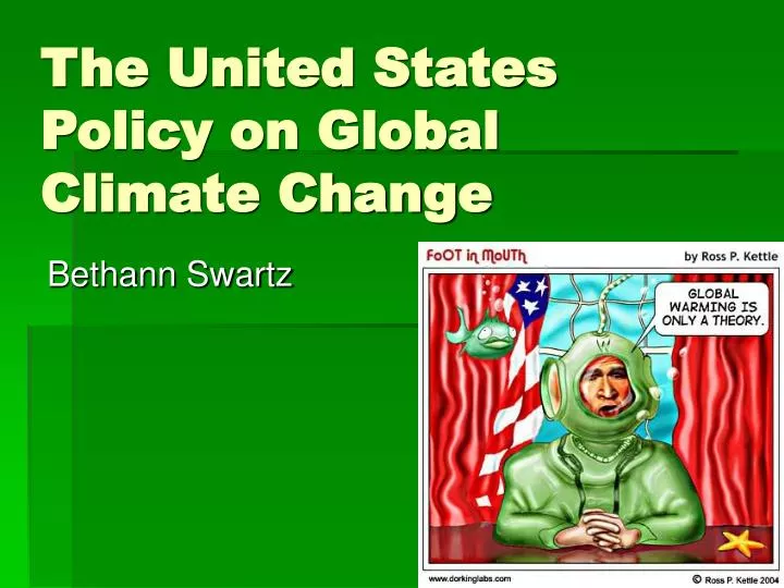 the united states policy on global climate change