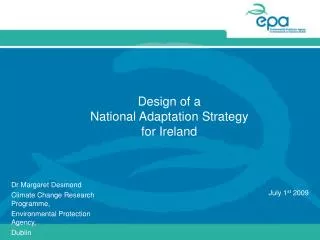 design of a national adaptation strategy for ireland