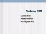 Systemy CRM - slide 1
