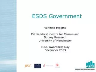 ESDS Government