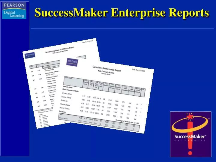 successmaker enterprise reports