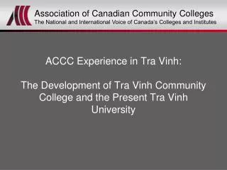 Association of Canadian Community Colleges
