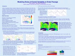 Modeling Study of Frontal Variability in Drake Passage