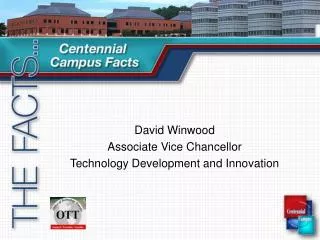 David Winwood Associate Vice Chancellor Technology Development and Innovation