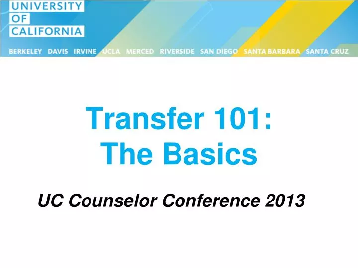 transfer 101 the basics