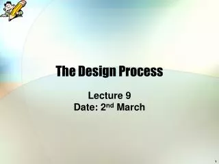 The Design Process