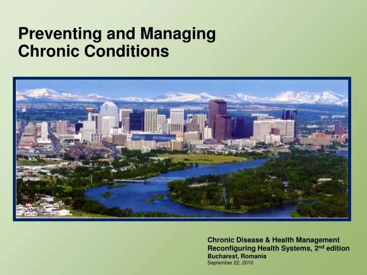 preventing and managing chronic conditions
