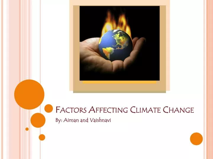 factors affecting climate change