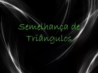 semelhan a de tri ngulos
