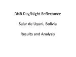 DNB Day/Night Reflectance Salar de Uyuni , Bolivia Results and Analysis