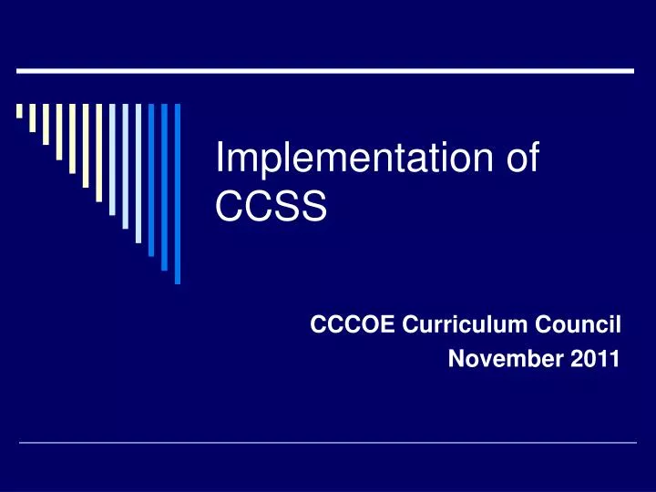 implementation of ccss