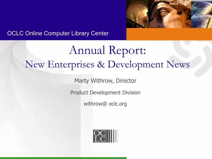annual report new enterprises development news