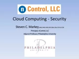 Cloud Computing - Security
