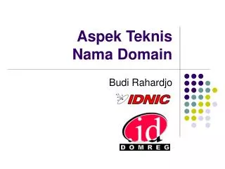 aspek teknis nama domain
