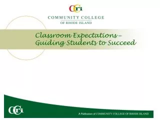 Classroom Expectations – Guiding Students to Succeed