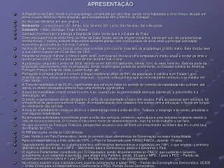 apresenta o