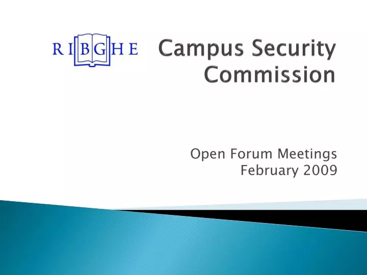 campus security commission