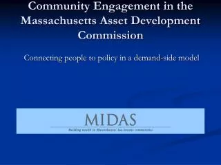 Community Engagement in the Massachusetts Asset Development Commission