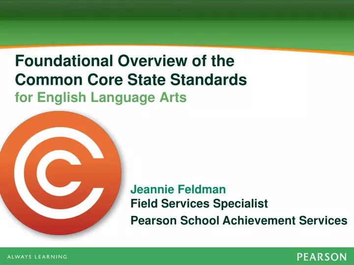 foundational overview of the common core state standards for english language arts