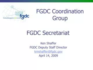 FGDC Secretariat