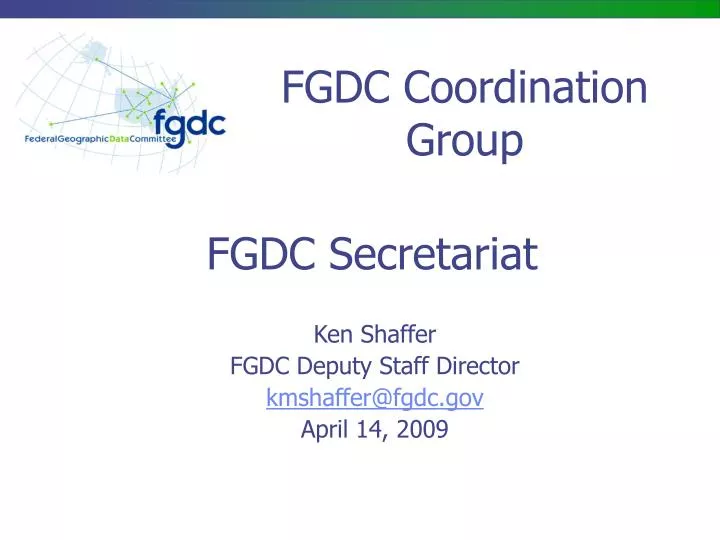 fgdc secretariat