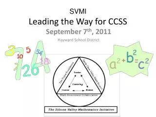 SVMI Leading the Way for CCSS