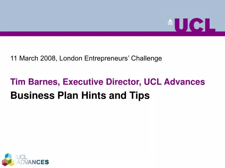 11 march 2008 london entrepreneurs challenge