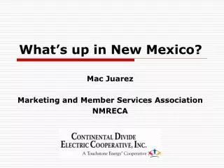 What’s up in New Mexico?