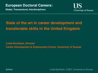 European Doctoral Careers: Global, Transsectoral, Interdisciplinary