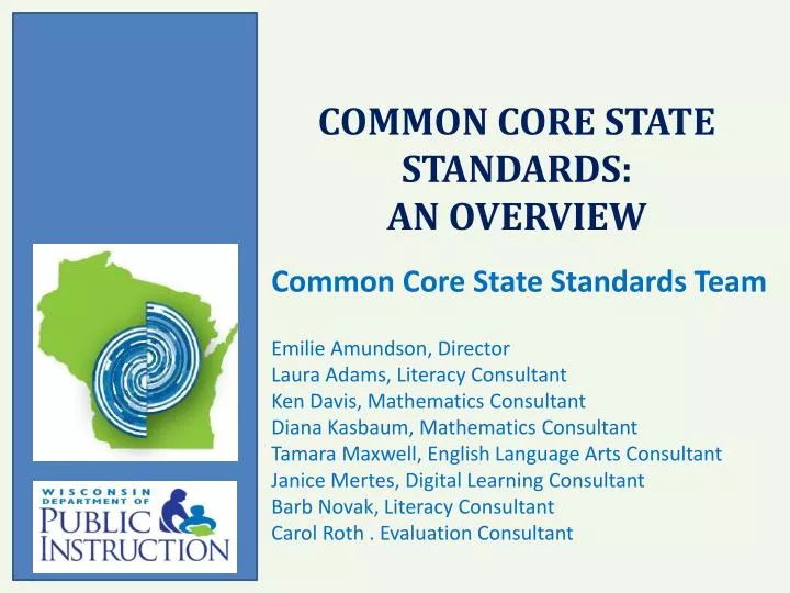 common core state standards an overview