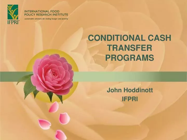 conditional cash transfer programs