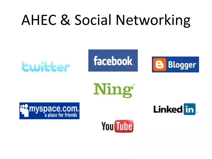 ahec social networking