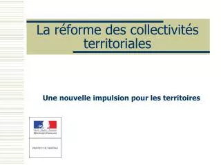 la r forme des collectivit s territoriales