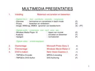 multimedia presentaties
